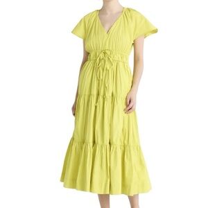 Free Assembly Women's Tiered Cotton Maxi Dress